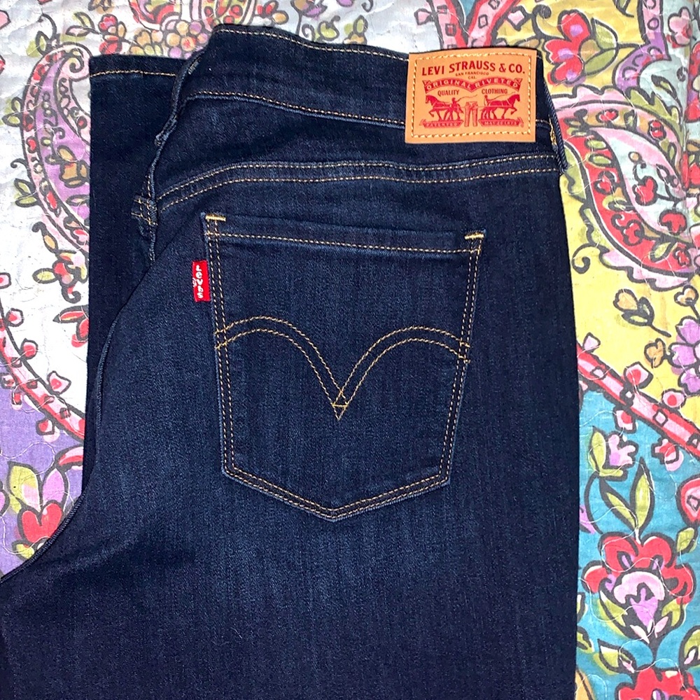 Levi Strauss & Co Women’s 505 Dark Blue Jeans